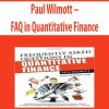 Paul Wilmott – FAQ in Quantitative Finance