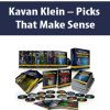 Kavan Klein – Picks That Make Sense