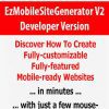 EzMobileSiteGenerator V2 – Developer Version