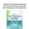 Updates in Vestibular Rehab: Clinical Practice Guidelines for Vestibular Hypofunction – Colleen Sleik