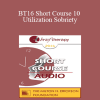 [Audio] BT16 Short Course 10 - Utilization Sobriety: Incorporating the Essence of Mind-Body Communication for Brief Individualized Substance Abuse Treatment - Bart Walsh