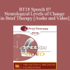 BT18 Speech 07 - Neurological Levels of Change in Brief Therapy - Robert Dilts